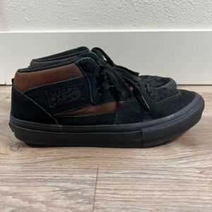 Vans Half Cab Black and Brown Skateboarding Shoes Mens 8.5